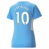 Camisola Manchester City Jack Grealish 10 Mulher Equipamento Primeiro 2021-2022 Manga Curta